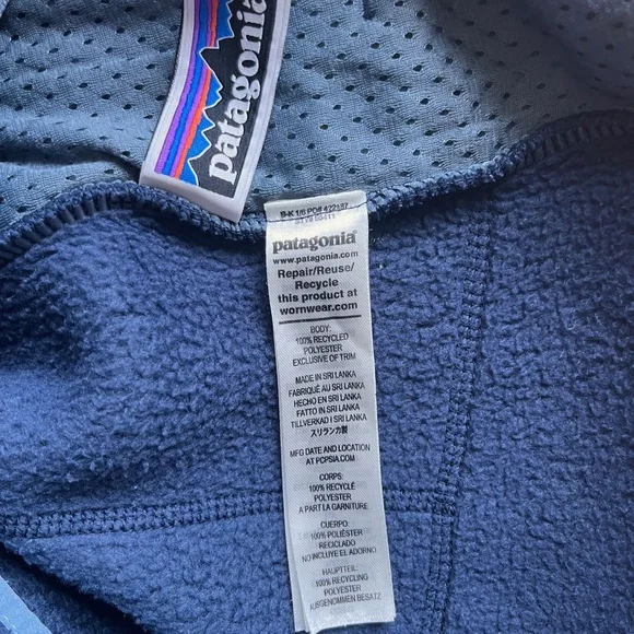 Patagonia Boys XL (Size 14) Blue Fleece Zip-Up – Cozy & Sustainable!